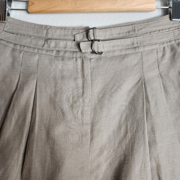 Jodi Arnold x The Limited High Rise Pleated Linen Blend Shorts-Size 4 (NWT) - Picture 4 of 9